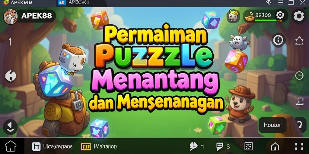Tampilan gameplay menyenangkan APEK88 yang penuh tantangan.