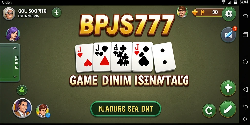Tampilan gameplay seru dari BPJS777 dengan kartu Domino.