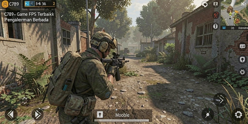 Tampilan gameplay C789 yang seru dan mendebarkan.
