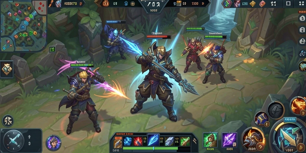 Tampilan gameplay seru dari CACOR78 di arena pertarungan MOBA.