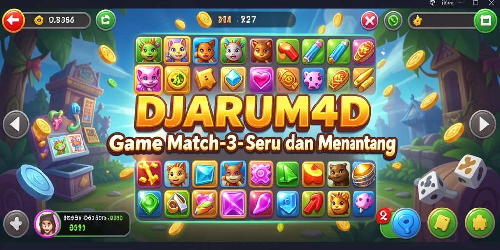 Tampilan gameplay DJARUM4D dengan kombinasi warna-warni yang seru.