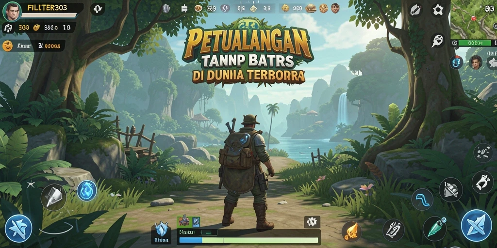Tangkapan layar dari gameplay FILTER303 yang memukau di dunia terbuka.