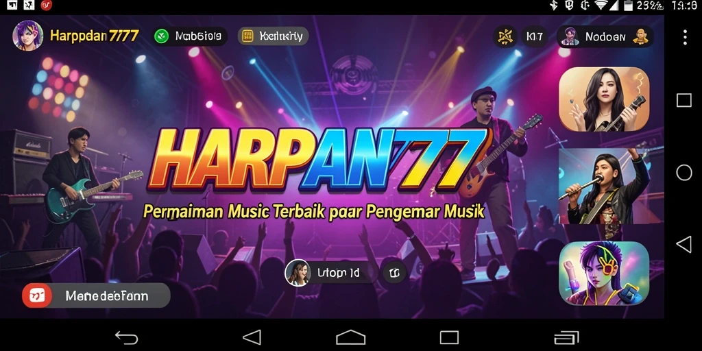 Screenshot HARAPAN777 menunjukkan gameplay musik yang menarik dan interaktif.