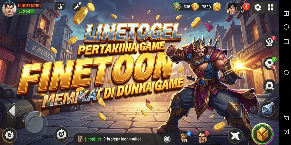 Menampilkan aksi pertarungan seru di LINETOGEL dengan berbagai karakter.