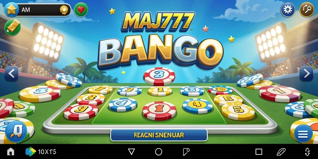 Screenshot gameplay MAJ777 menampilkan suasana seru permainan Bingo.