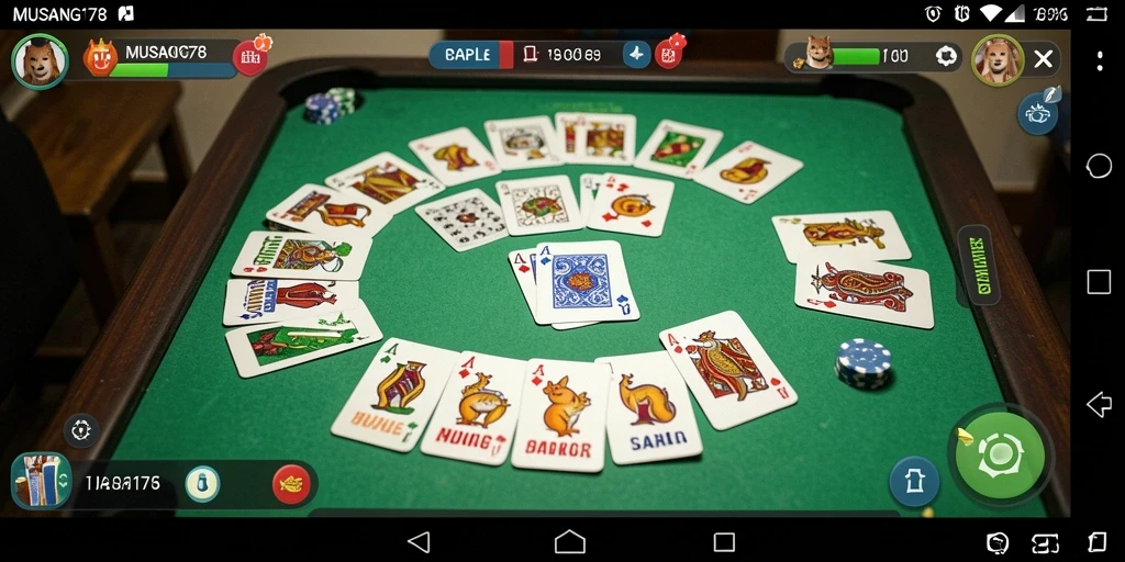 Tampilan seru gameplay Gaple di MUSANG178.