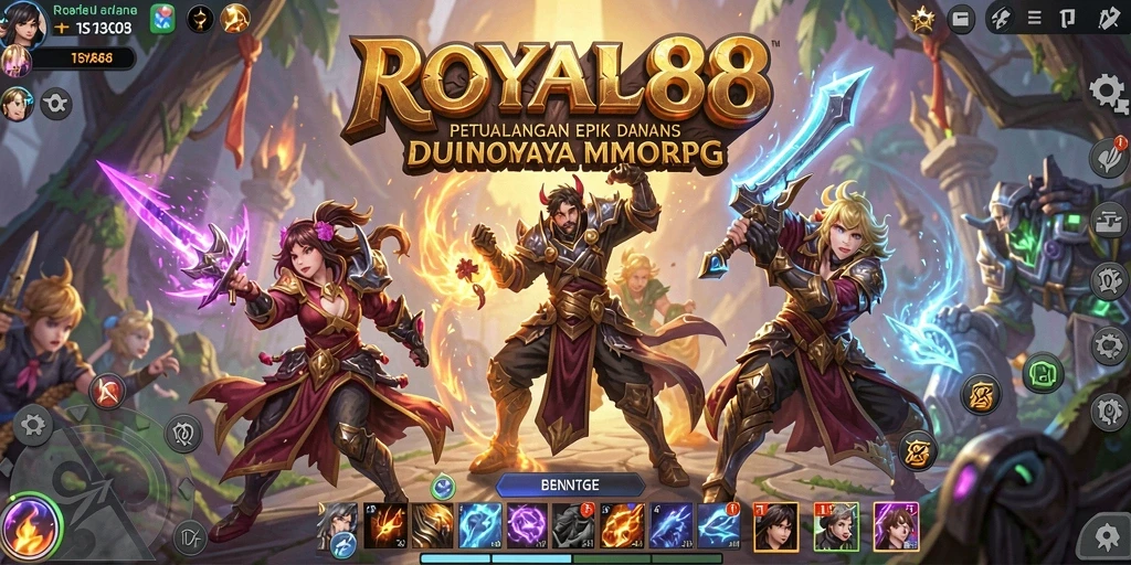 Gameplay MMORPG yang mendebarkan dalam ROYAL88.