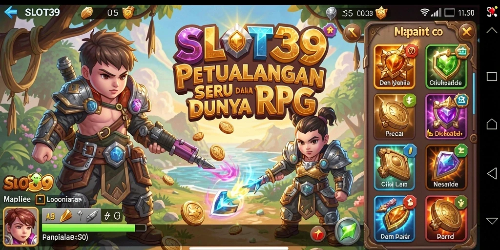 Tangkapan layar utama SLOT39 yang menunjukkan aksi RPG yang mendebarkan.